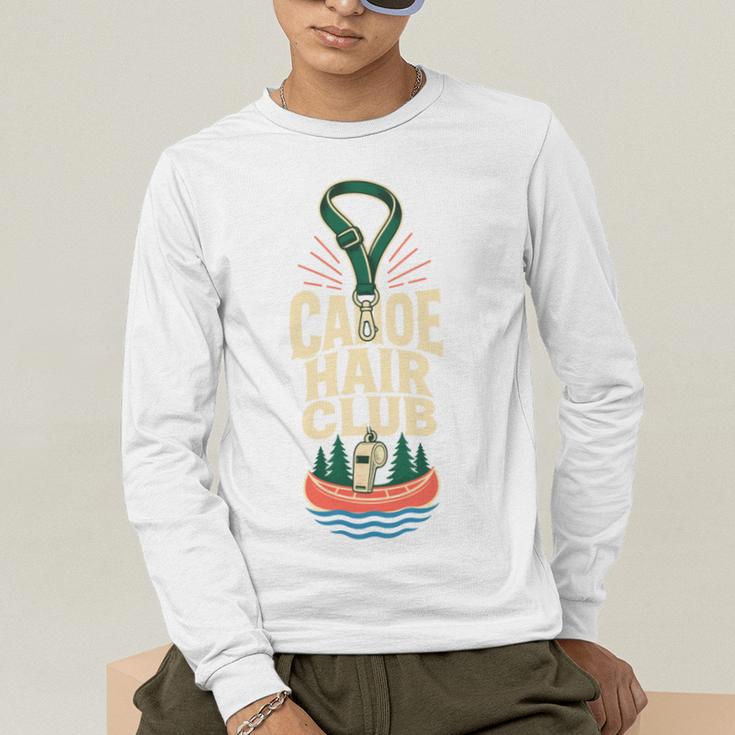 Canoe Hair Club Paddling Retro Comfort Colors Crop Top Men's Long Sleeve T-Shirt Canoe Hair Club Paddling Retro Comfort Colors Crop Top Men's Long Sleeve T-Shirt