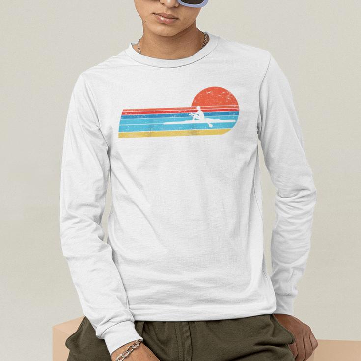 Canoes-Rowing Canoe-Rower Canoeing-Canoeist Vintage Canoes Raglan Baseball Tee Men's Long Sleeve T-Shirt Canoes-Rowing Canoe-Rower Canoeing-Canoeist Vintage Canoes Raglan Baseball Tee Men's Long Sleeve T-Shirt