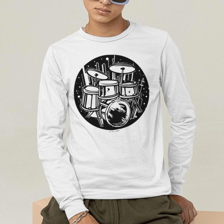 Drum Kit Drums Sweatshirt Men's Long Sleeve T-Shirt