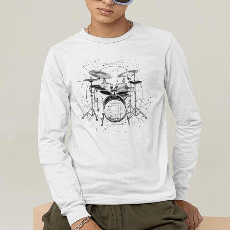 Drum Kit Men's Long Sleeve T-Shirt Drum Kit Men's Long Sleeve T-Shirt