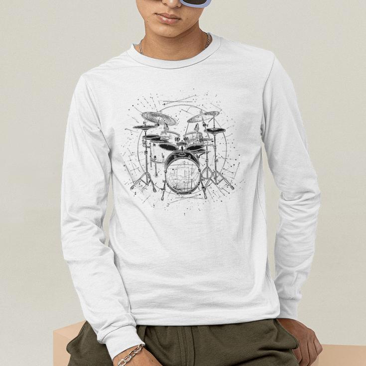Drum Kit Raglan Baseball Tee Men's Long Sleeve T-Shirt Drum Kit Raglan Baseball Tee Men's Long Sleeve T-Shirt