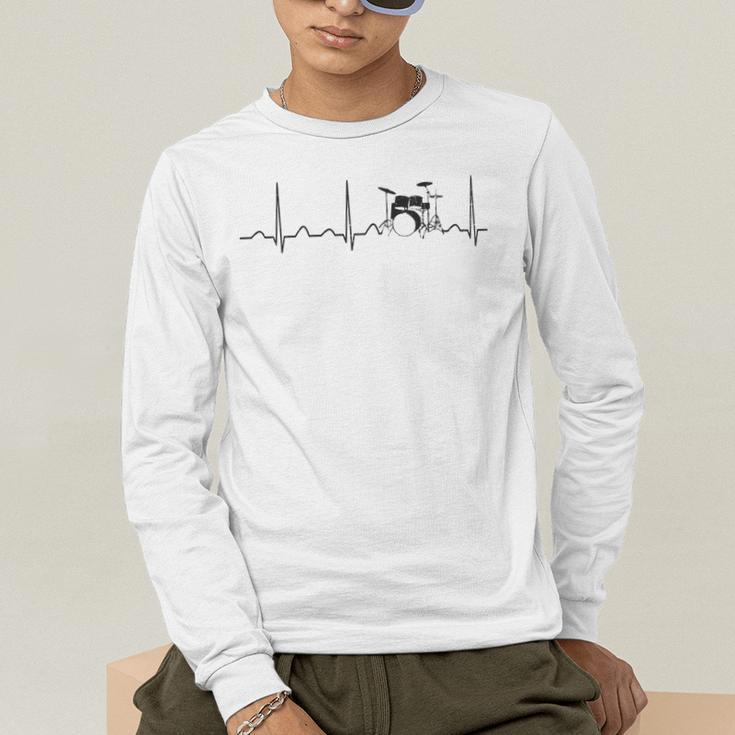 Drum Kit Set Drummer Sweatshirt Men's Long Sleeve T-Shirt Drum Kit Set Drummer Sweatshirt Men's Long Sleeve T-Shirt