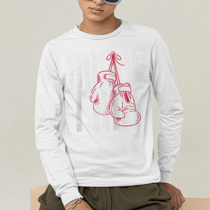 Fighter Gloves Muay Thai Raglan Baseball Tee Men's Long Sleeve T-Shirt
