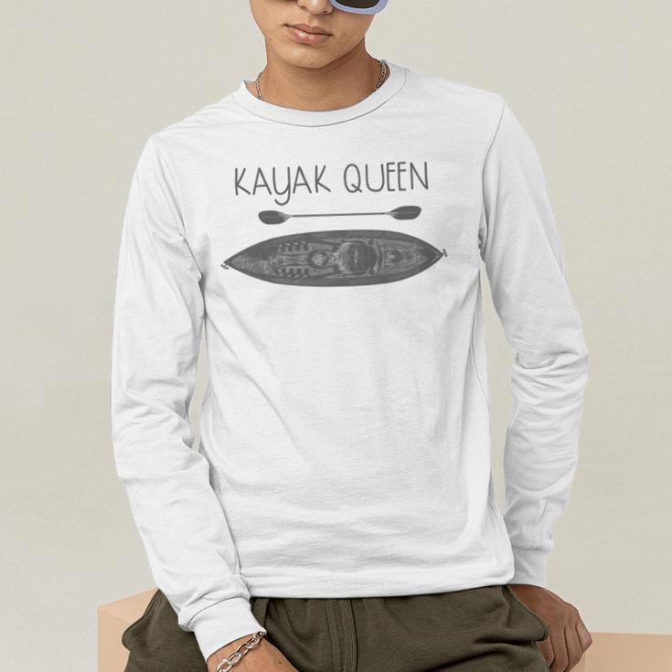 Kayak Queen Fun Kayak And Canoe Paddler Men's Long Sleeve T-Shirt