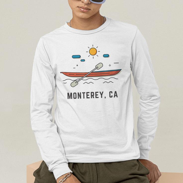 Monterey California Kayak Canoe Paddling Outdoor Men's Long Sleeve T-Shirt Monterey California Kayak Canoe Paddling Outdoor Men's Long Sleeve T-Shirt