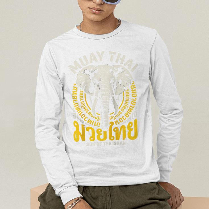 Muay Thai Thailand Fighter Martial Arts Son Of The Ishan Tee Raglan Baseball Tee Men's Long Sleeve T-Shirt