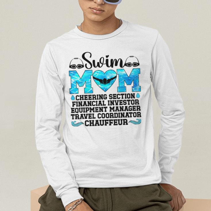 Swim Mom Definition Swimming Mother Of A Swimmer Mom Men's Long Sleeve T-Shirt Swim Mom Definition Swimming Mother Of A Swimmer Mom Men's Long Sleeve T-Shirt