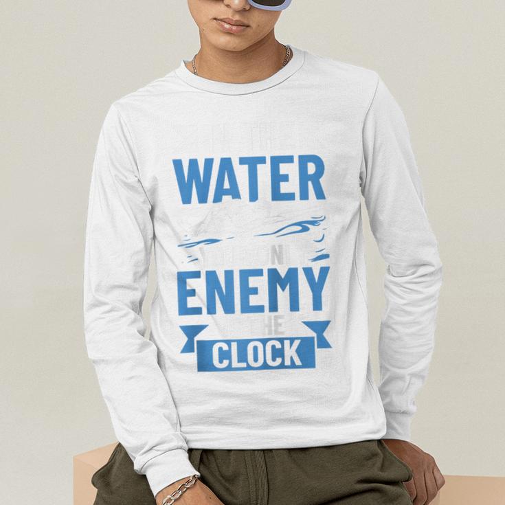 Swimming Enthusiast Swimming Expert Swimming Lover Swimmer Raglan Baseball Tee Men's Long Sleeve T-Shirt Swimming Enthusiast Swimming Expert Swimming Lover Swimmer Raglan Baseball Tee Men's Long Sleeve T-Shirt