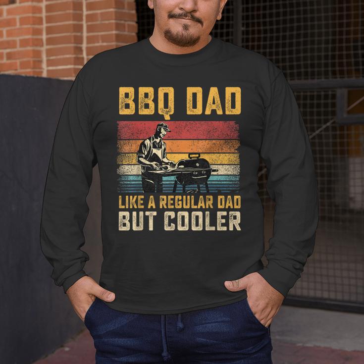 BBQ Dad Like Regular Dad But Cooler Father's Day Men's Long Sleeve T-Shirt