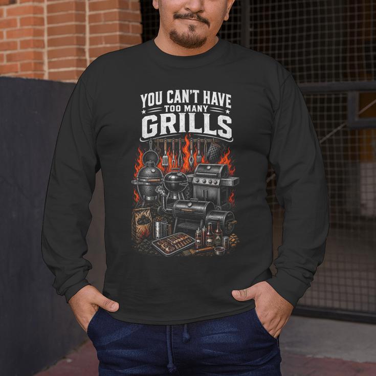 BBQ Dad Smoking Meat Smoker Barbecue Smoker Men's Long Sleeve T-Shirt BBQ Dad Smoking Meat Smoker Barbecue Smoker Men's Long Sleeve T-Shirt