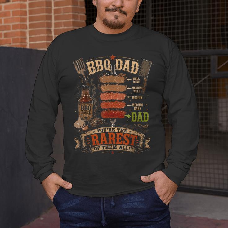 BBQ Shirt Steak BBQ Dad You'Re The Rarest Of Them All Men's Long Sleeve T-Shirt