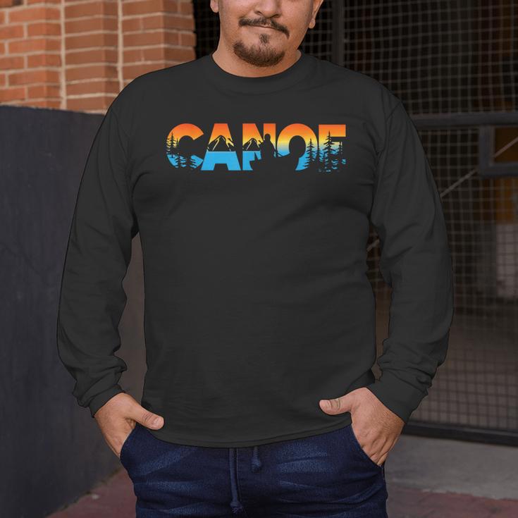 Canoe Canoeing Retro Canoe Men's Long Sleeve T-Shirt