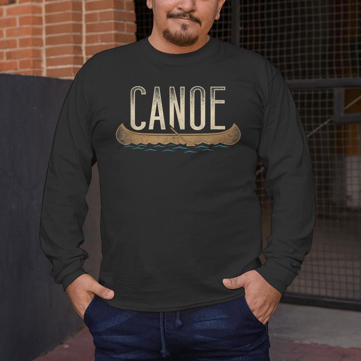 Canoe Canoeing Vintage Canoe Men's Long Sleeve T-Shirt