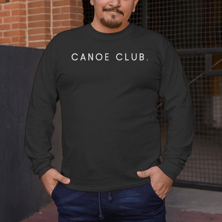 Canoe Club Minimalist Saying Men's Long Sleeve T-Shirt