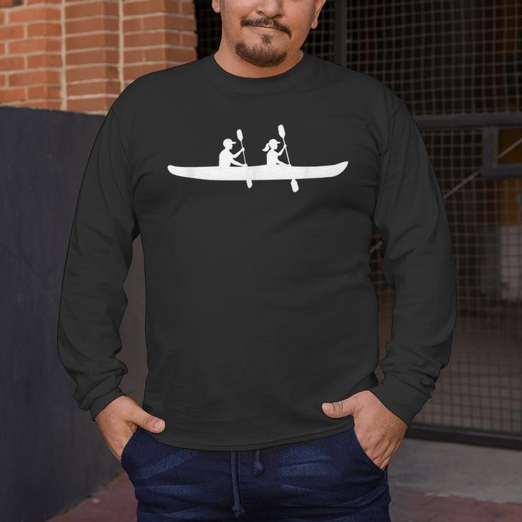 Canoe Couple Canoe Team Canoe Lover Canoeing Tour Summer Men Women Kids Men's Long Sleeve T-Shirt