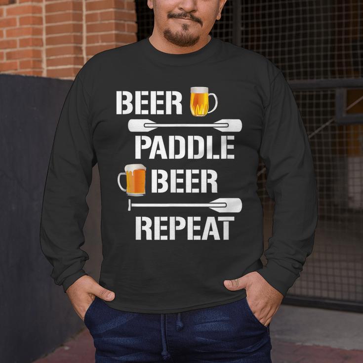 Canoe Kayak Tees Beer Paddle Repeat T-Shirt Men's Long Sleeve T-Shirt Canoe Kayak Tees Beer Paddle Repeat T-Shirt Men's Long Sleeve T-Shirt