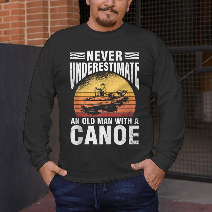 Canoe Old Man Sleeveless Men's Long Sleeve T-Shirt