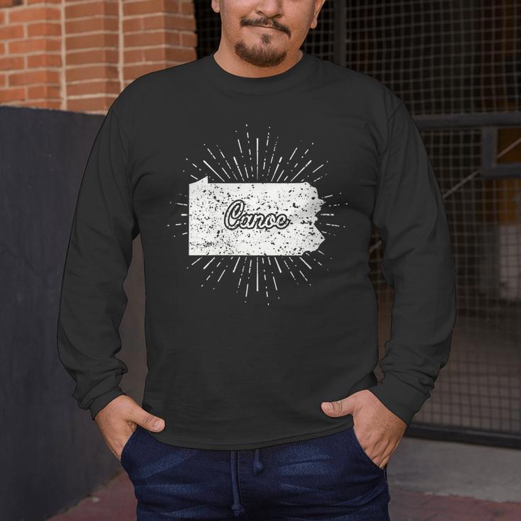 Canoe Pennsylvania Men's Long Sleeve T-Shirt Canoe Pennsylvania Men's Long Sleeve T-Shirt