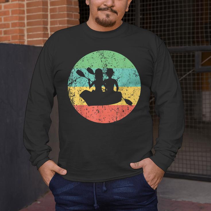 Canoeing Shirt Vintage Retro Canoe Men's Long Sleeve T-Shirt