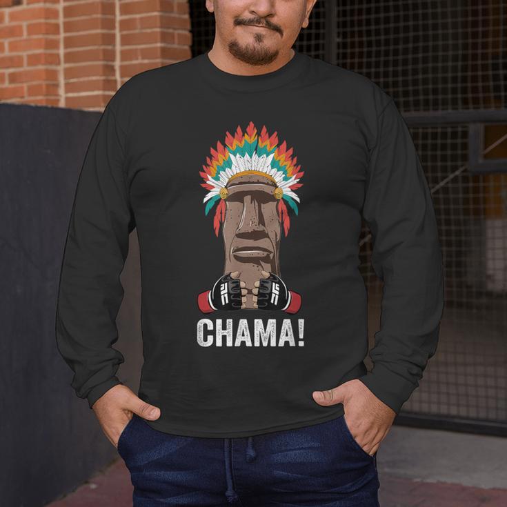 Chama Fighter MMA Fan JJB Boxing Muay Thai Kickboxing Men's Long Sleeve T-Shirt