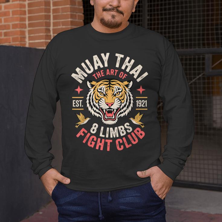 Cool Muay Thai Art For Men Women Kickboxer MMA Muay Thai Men's Long Sleeve T-Shirt Cool Muay Thai Art For Men Women Kickboxer MMA Muay Thai Men's Long Sleeve T-Shirt