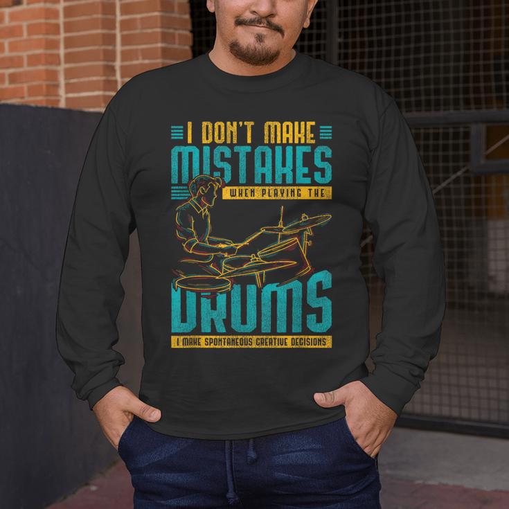 Drummer Drummer Drum Kit Men's Long Sleeve T-Shirt Drummer Drummer Drum Kit Men's Long Sleeve T-Shirt