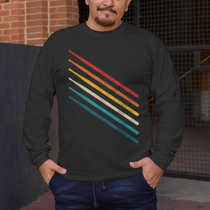 Drummer Drum Kit Vintage Retro Drummer Men's Long Sleeve T-Shirt Drummer Drum Kit Vintage Retro Drummer Men's Long Sleeve T-Shirt