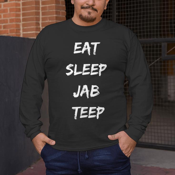 Eat Sleep Jab Teep Rep Muay Thai Men's Long Sleeve T-Shirt