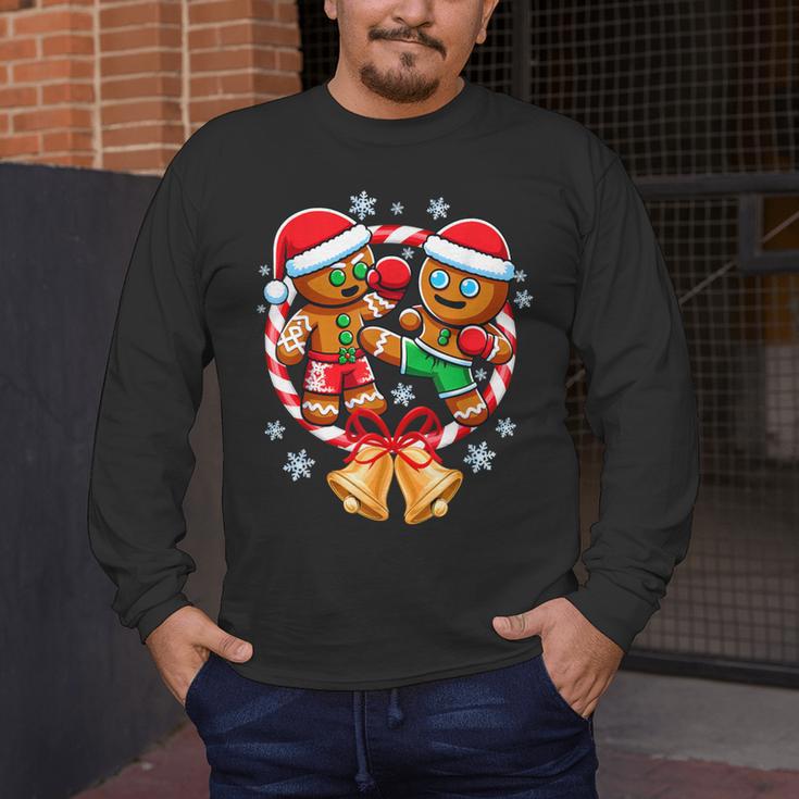 Gingerbread Cookies Christmas Fighting Muay Thai Men's Long Sleeve T-Shirt Gingerbread Cookies Christmas Fighting Muay Thai Men's Long Sleeve T-Shirt