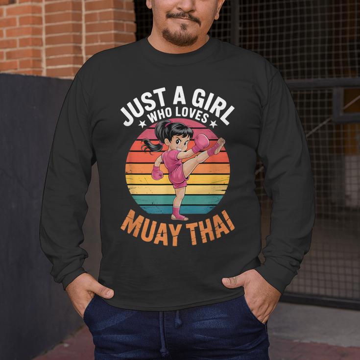 Girls Muay Thai Men's Long Sleeve T-Shirt