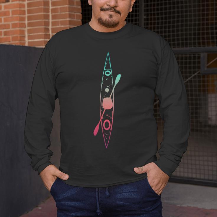 Kayak Lover Kayaking Canoe Paddling Water Sport Cute Kayaker Men's Long Sleeve T-Shirt