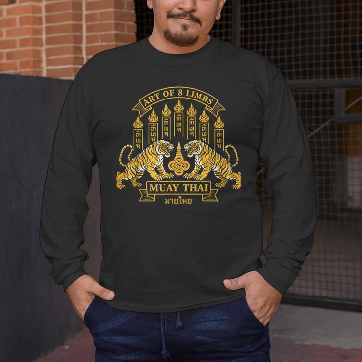 Muay Thai Art Of 8 Limbs Tiger Martial Arts Men's Long Sleeve T-Shirt