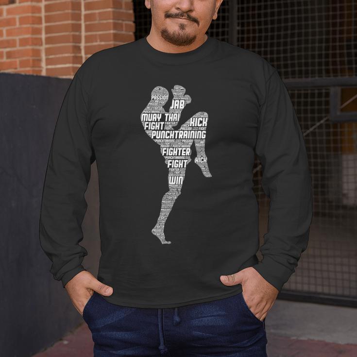 Muay Thai Thai Boxes Taekwondo Men Boys Children Men's Long Sleeve T-Shirt Muay Thai Thai Boxes Taekwondo Men Boys Children Men's Long Sleeve T-Shirt