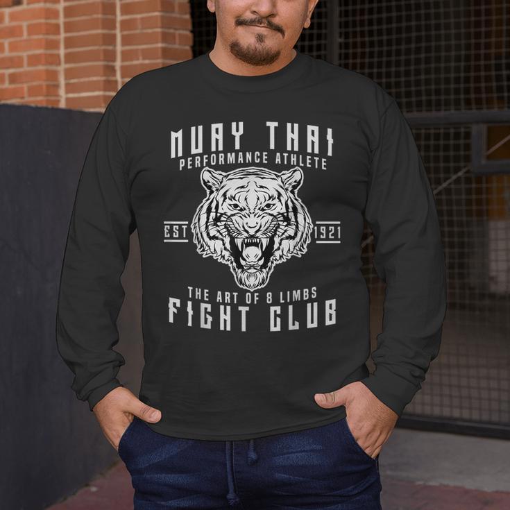 Muay Thai Thai Boxing Kickboxing Men's Long Sleeve T-Shirt Muay Thai Thai Boxing Kickboxing Men's Long Sleeve T-Shirt