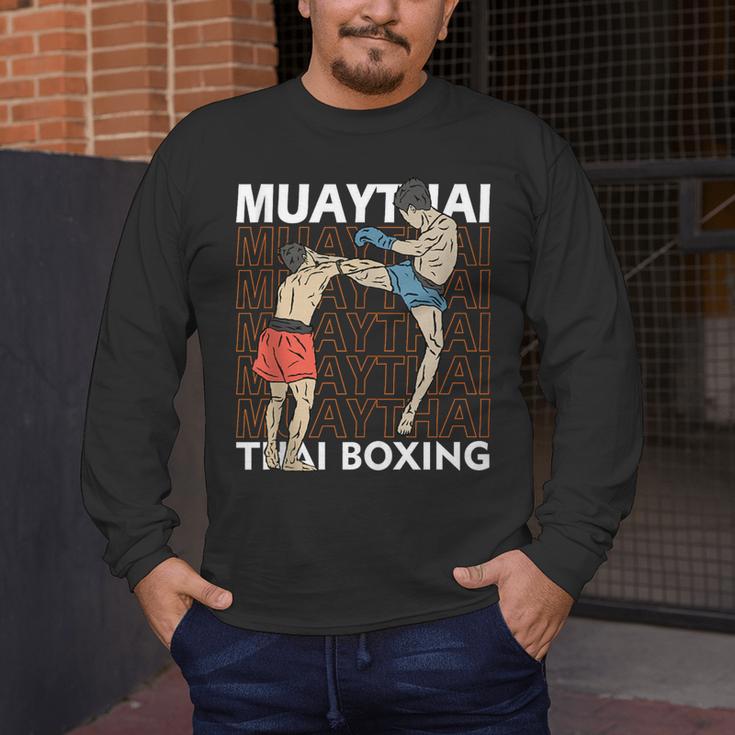 Muay Thai Boxing Men's Long Sleeve T-Shirt Muay Thai Boxing Men's Long Sleeve T-Shirt