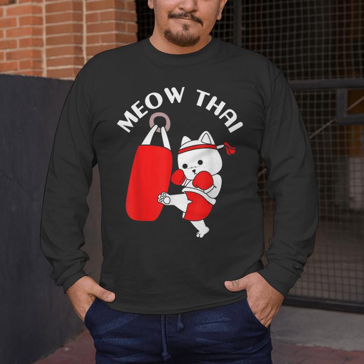 Muay Thai Cat Meow Thai Men's Long Sleeve T-Shirt Muay Thai Cat Meow Thai Men's Long Sleeve T-Shirt