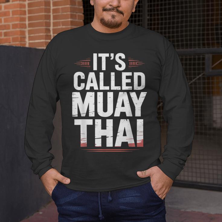 Muay Thai Condition Humor Lifestyle Identity Training Men's Long Sleeve T-Shirt