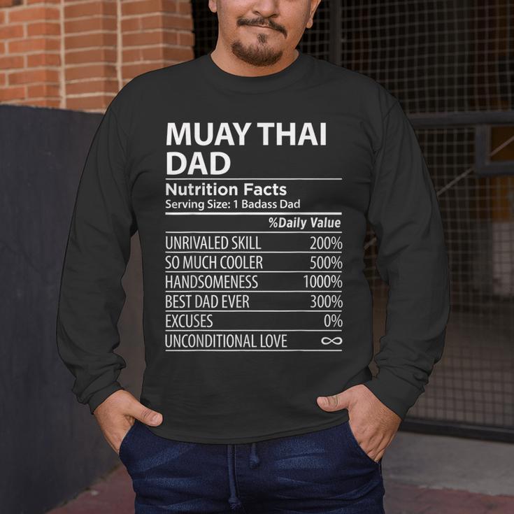Muay Thai Dad Nutrition Facts Muay Thai Dad Men's Long Sleeve T-Shirt