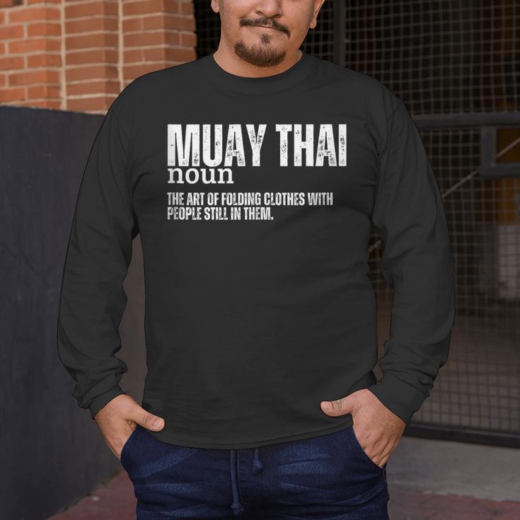 Muay Thai Definition Muay Thai Men's Long Sleeve T-Shirt Muay Thai Definition Muay Thai Men's Long Sleeve T-Shirt