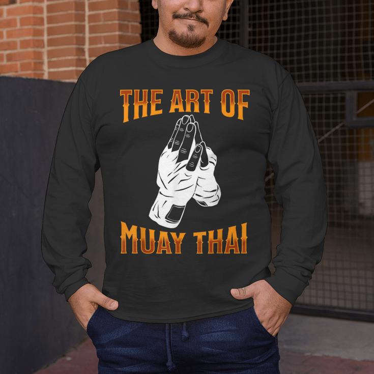 Muay Thai Fighter The Art Of Muay Thai Men's Long Sleeve T-Shirt Muay Thai Fighter The Art Of Muay Thai Men's Long Sleeve T-Shirt
