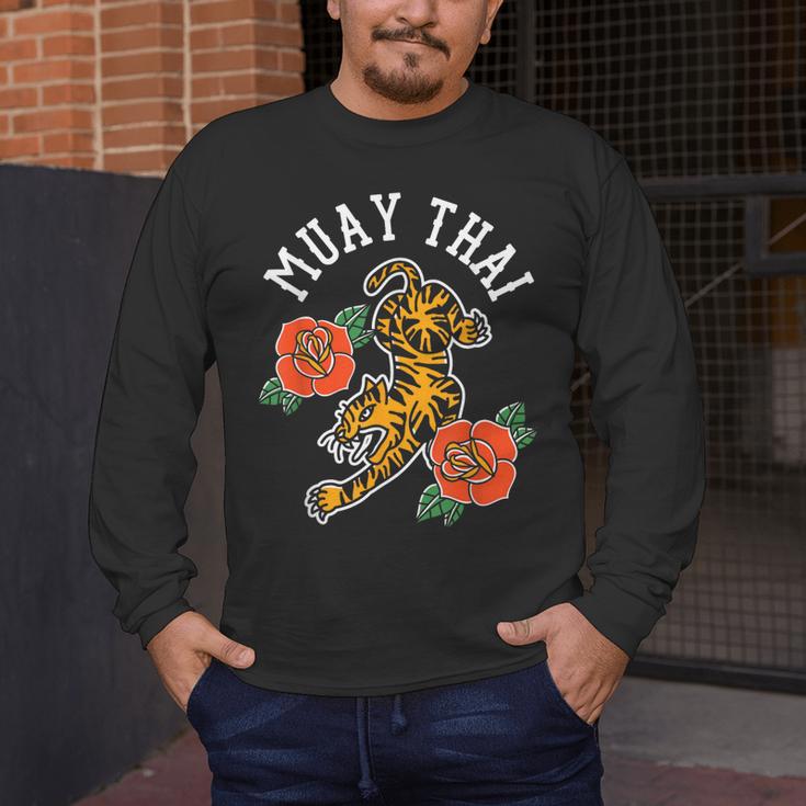 Muay Thai Fighter Hobby Martial Arts Boxing Men's Long Sleeve T-Shirt Muay Thai Fighter Hobby Martial Arts Boxing Men's Long Sleeve T-Shirt