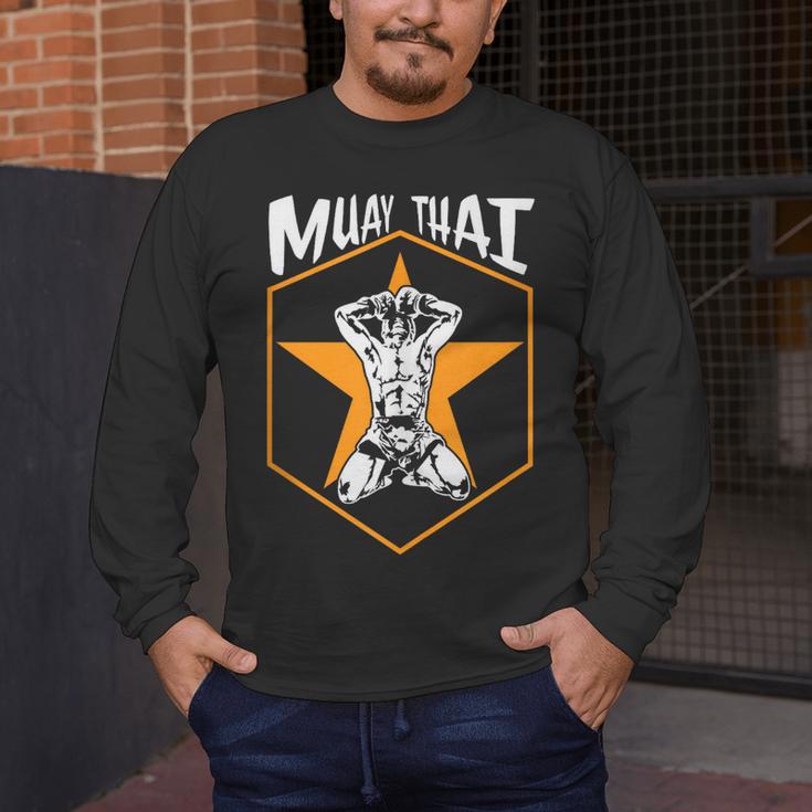 Muay Thai Fighter Sleeveless Men's Long Sleeve T-Shirt