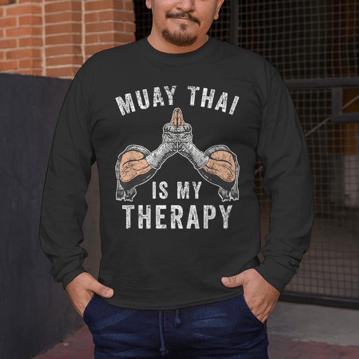Muay Thai Fighter Martial Arts Sport Muay Thai Men's Long Sleeve T-Shirt Muay Thai Fighter Martial Arts Sport Muay Thai Men's Long Sleeve T-Shirt
