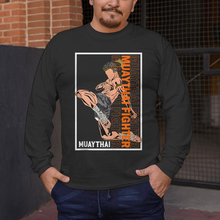 Muay Thai Fighter Men's Long Sleeve T-Shirt Muay Thai Fighter Men's Long Sleeve T-Shirt