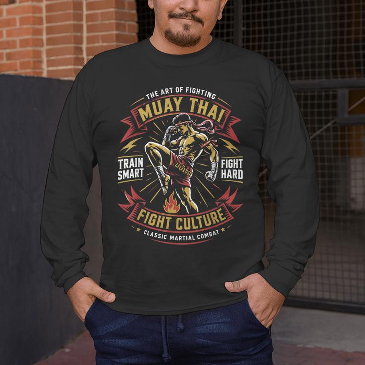 Muay Thai Fighter Training Thai Boxing Coach Men's Long Sleeve T-Shirt Muay Thai Fighter Training Thai Boxing Coach Men's Long Sleeve T-Shirt