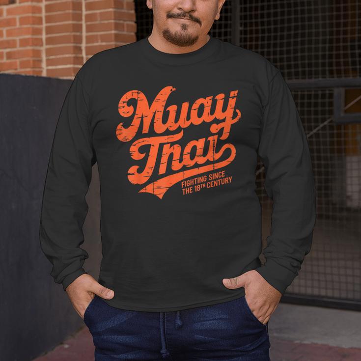 Muay Thai Fighting Muay Thai Coach Men's Long Sleeve T-Shirt Muay Thai Fighting Muay Thai Coach Men's Long Sleeve T-Shirt