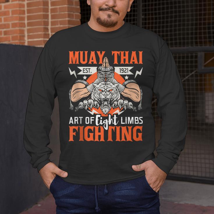 Muay Thai Fighting MMA Thai Boxing Mixed Martial Arts Men's Long Sleeve T-Shirt Muay Thai Fighting MMA Thai Boxing Mixed Martial Arts Men's Long Sleeve T-Shirt