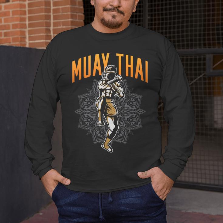 Muay Thai Hobby Martial Arts Fighter Boxing Men's Long Sleeve T-Shirt