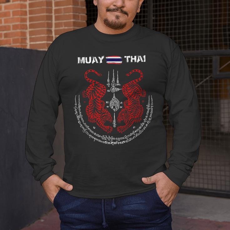 Muay Thai Kickboxing Thailand T-Shirt Men's Long Sleeve T-Shirt Muay Thai Kickboxing Thailand T-Shirt Men's Long Sleeve T-Shirt