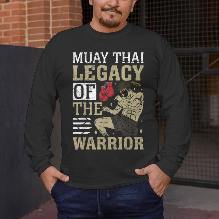 Muay Thai Legacy Of The Warrior Muay Thai Men's Long Sleeve T-Shirt Muay Thai Legacy Of The Warrior Muay Thai Men's Long Sleeve T-Shirt